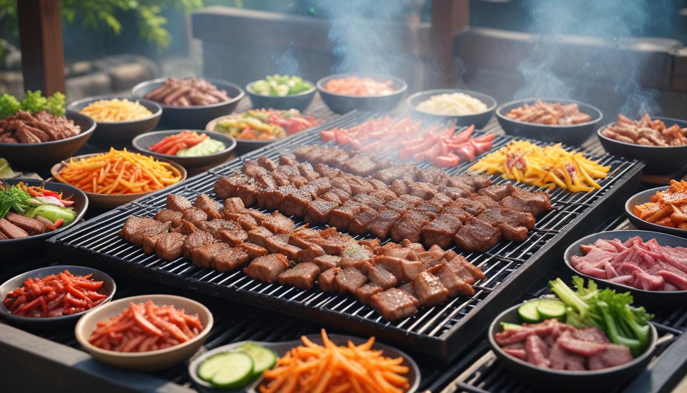 Korean Barbecue: Enjoying the Fiery Delights of Bulgogi and Samgyeopsal